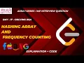 HASHING ARRAY AND FREQUENCY COUNTING LEETCODE DSA DAY 17