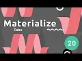 Materialize Tutorial - Tabs