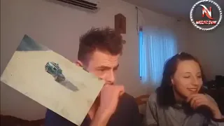 ردة فعل شب وبنت اجانب على اغنية سلم بالعرض لا فولكينو ام سي اتحداك ما تضحك 