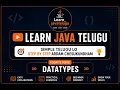 Java Datatypes Explained in Telugu Primitive Datatypes in Java Learn Java Telugu