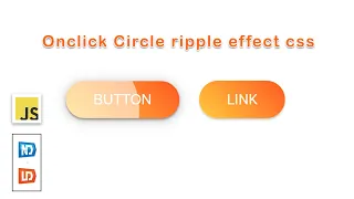 How To Make Onclick Ripple Animation Using HTML5 CSS3 Vanilla JavaScript With Source Code