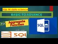 Mastering SQL Aggregate Functions COUNT SUM AVG MAX MIN SQL Tutorial for Beginners