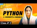 Python Comments Variables - Class 2 Python for Beginners in Urdu Soch Verse