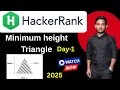 Minimum height triangle Day-1 Hacker Rank