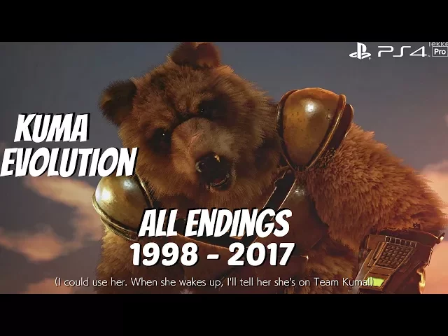 TEKKEN SERIES - All Kuma Character Ending Movies 1998 - 2017 (1080p 60fps)