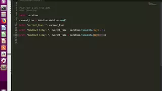 Python How to Subtract a day from date
