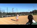 Montville s Julie Kobilarcik with a double in the game against Morris Hills on April 17 2025