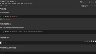 Python Tutorial For Beginners Part 2 - Basic Syntax Printing Commenting Rules Variables