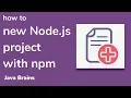 Starting a new project using npm - Node js Basics 13