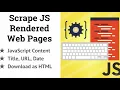 Scrape Websites using PhantomJS and CasperJS Introduction to Project