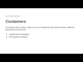 Container Overview