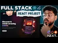 Full Stack React Project AI Events Organiser - Next JS Tailwind Mobbin Shadcn UI