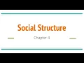 Sociology - Social Structure