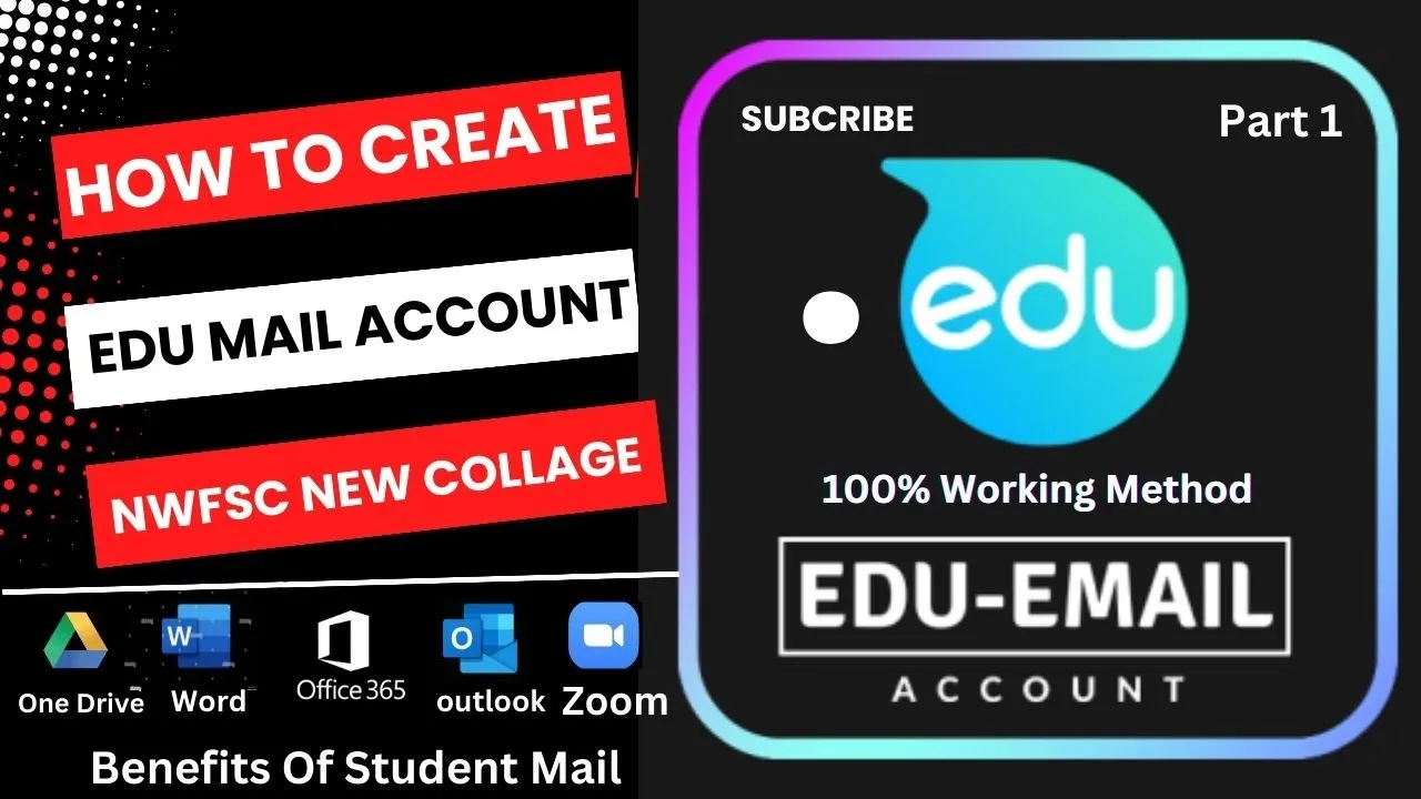 Outline Video New Collage | Get Your .EDU Mail in Just One Day | How To Apply For EDU mail NWFSC Collage | Part 1
