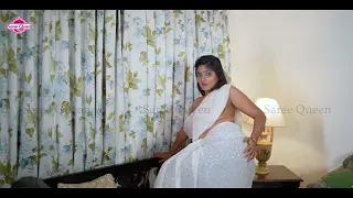 bong beauty in indoor feat puja saree fashion vlog saree queen fashion 2025