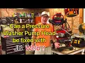 Pressure Washer leaking from pump head Will JB Weld fix it