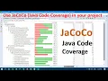 Jacoco Java Code Coverage How to use JaCoCo in your project