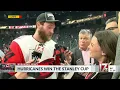 Hurricanes Jaccob Slavin talks after Stanley Cup win