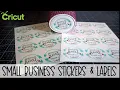 Quick Easy Stickers Labels for your business packaging Step-by-Step Design in Cricut Beginners
