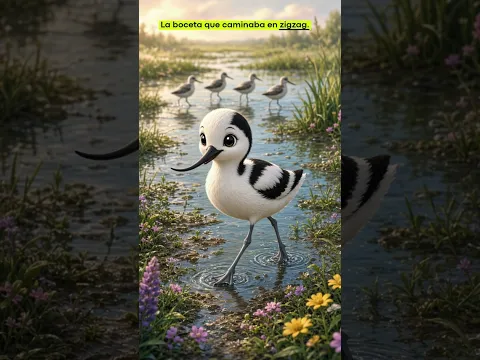 La Avoceta que Caminaba Diferente y Salvó a Todos 🐦💛  Cuento Infantil #Shorts