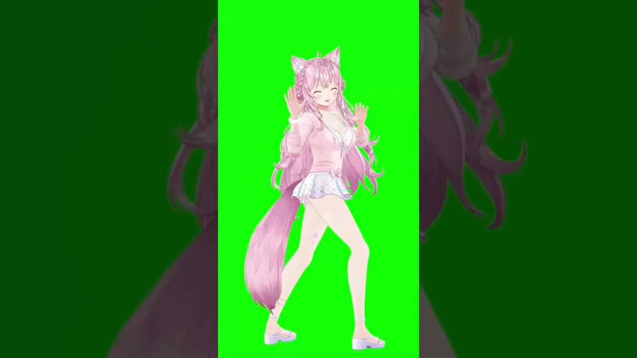 mocopiで カワイイ of Kawaii しっぽ動画録ってみた！！！ #shorts 【博衣こより/ホロライブ】