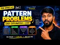 Pattern Problems in JavaScript Part 1 Square Triangle Pyramid DSA Telugu