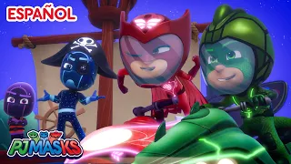 ¡Atrapa A Los Piratas Ninja! 🏴‍☠️🥷 PJ Masks en Español episodios completos | Dibujos Animados
