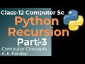 HOW TO CODE FIBONACCI SEQUENCE IN PYTHON USING RECURSION PYTHON FIBONACCI SEQUENCE CLASS 12 IP