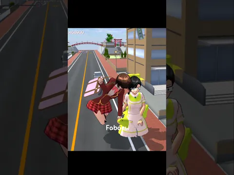 ปั่นจักรยานจูงมือยักษ์ #shorts #sakuraschoolsimulator #fabaew