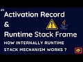 Activation Record or Runtime Stack Mechanism in Java Exception Handling TheCoders TV