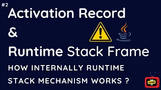 Activation Record or Runtime Stack Mechanism in Java Exception Handling TheCoders TV