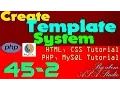 Create Template System 45 2 Header Adding Position and Z Index PHP MySQL CSS Tutorial Series