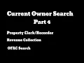 Current Owner Search