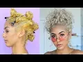How to Tone Hair Brassy to Ash Blonde Wella Toner