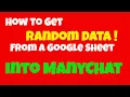 How to get random data from a google sheet into Manychat