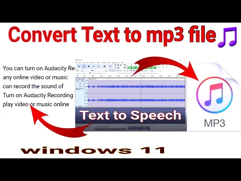 Download MP3 Windows 11 Convert Text to MP3 file | Text to Speech FREE No Limits