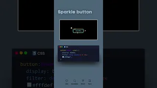Sparkle button using CSS