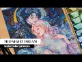 Lagu Midnight Dream | Watercolor Process