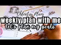Plan With Me Weekly Goals Productivity Reset Daily Grind Planner