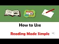 How to use Reading Made Simple