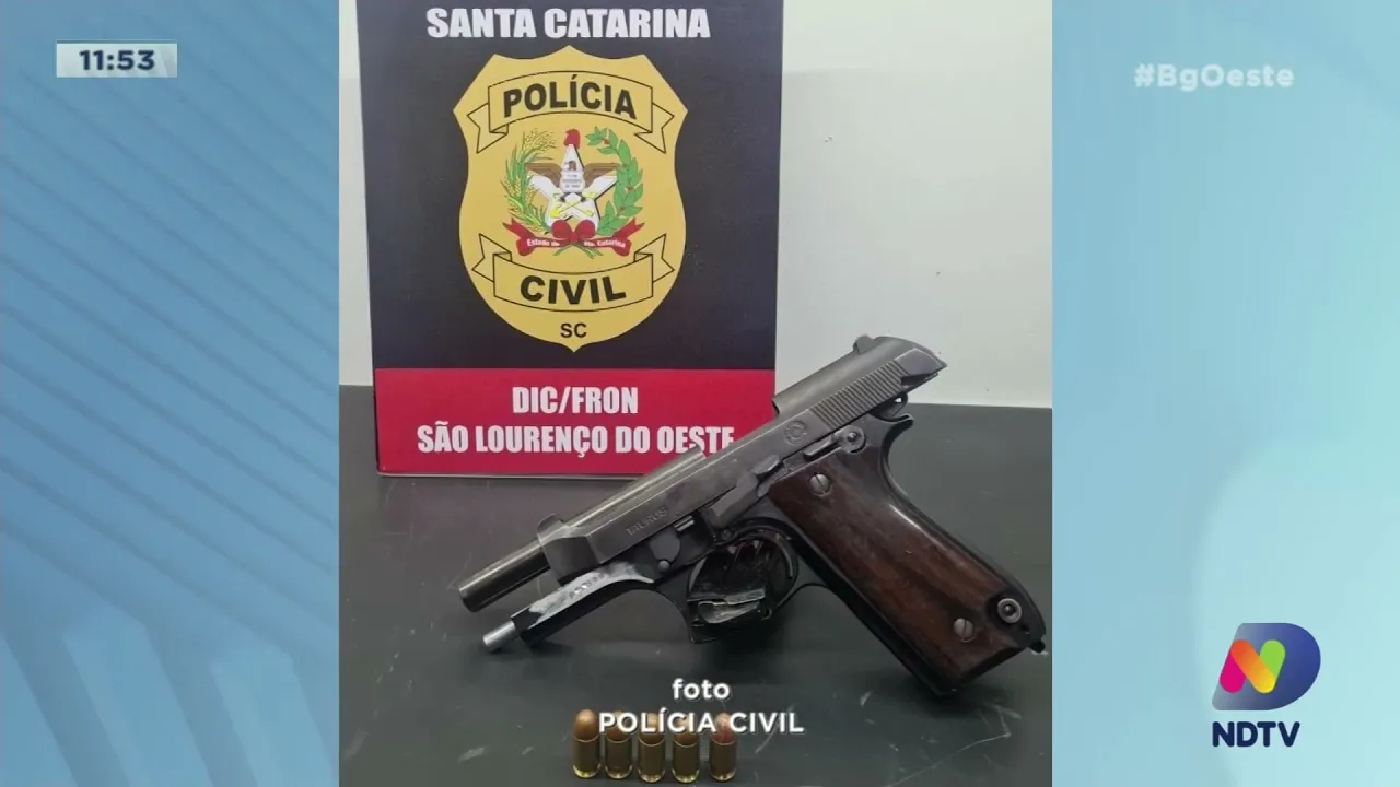 São Domingos: homem é preso e arma é apreendida em nova etapa da Operação Hórus da Polícia Civil