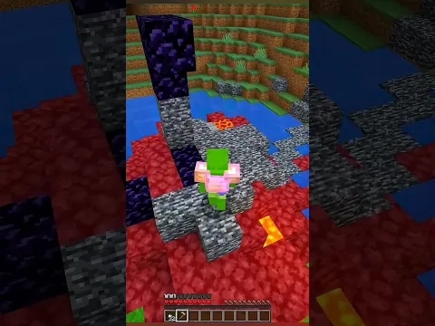 ⛏️😱 Minecraft, pero si toco BEDROCK    ¡se acaba todo! 💎🚫 #Minecraft #Tendencia #Shorts #Memes