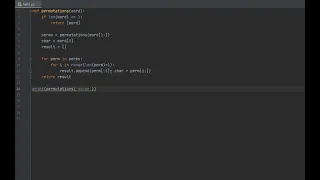 Python - All Possible Permutations w Recursion