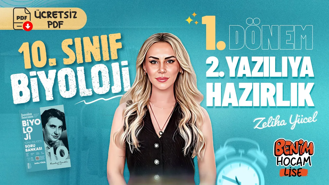 10.Sınıf - Biyoloji - 1.Dönem - 2.Yazılıya Hazırlık - Zeliha YÜCEL - 2026 (Ücretsiz PDF)