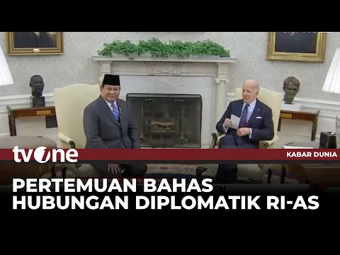 Momen Pertemuan Prabowo dengan Joe Biden di Gedung Putih