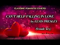 Download Lagu Can't Help Falling In Love - Karaoke Version (female key) - Elvis Presley