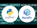 Dump a NumPy array into a csv file