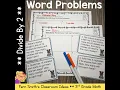 3rd Grade Divide By 2 Word Problems Task Cards Worksheets Assessments Resource