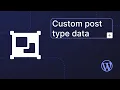 Custom post type data