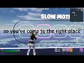 The BEST Slow Motion Map In Fortnite Custom Slow Motion 1v1s